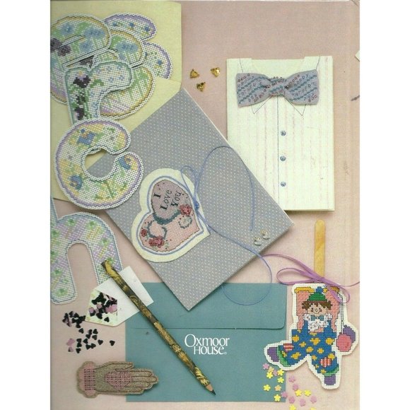 The Vanessa-Ann Collection Greetings in Cross Stitch Hardcover 1988 - Picture 2 of 2